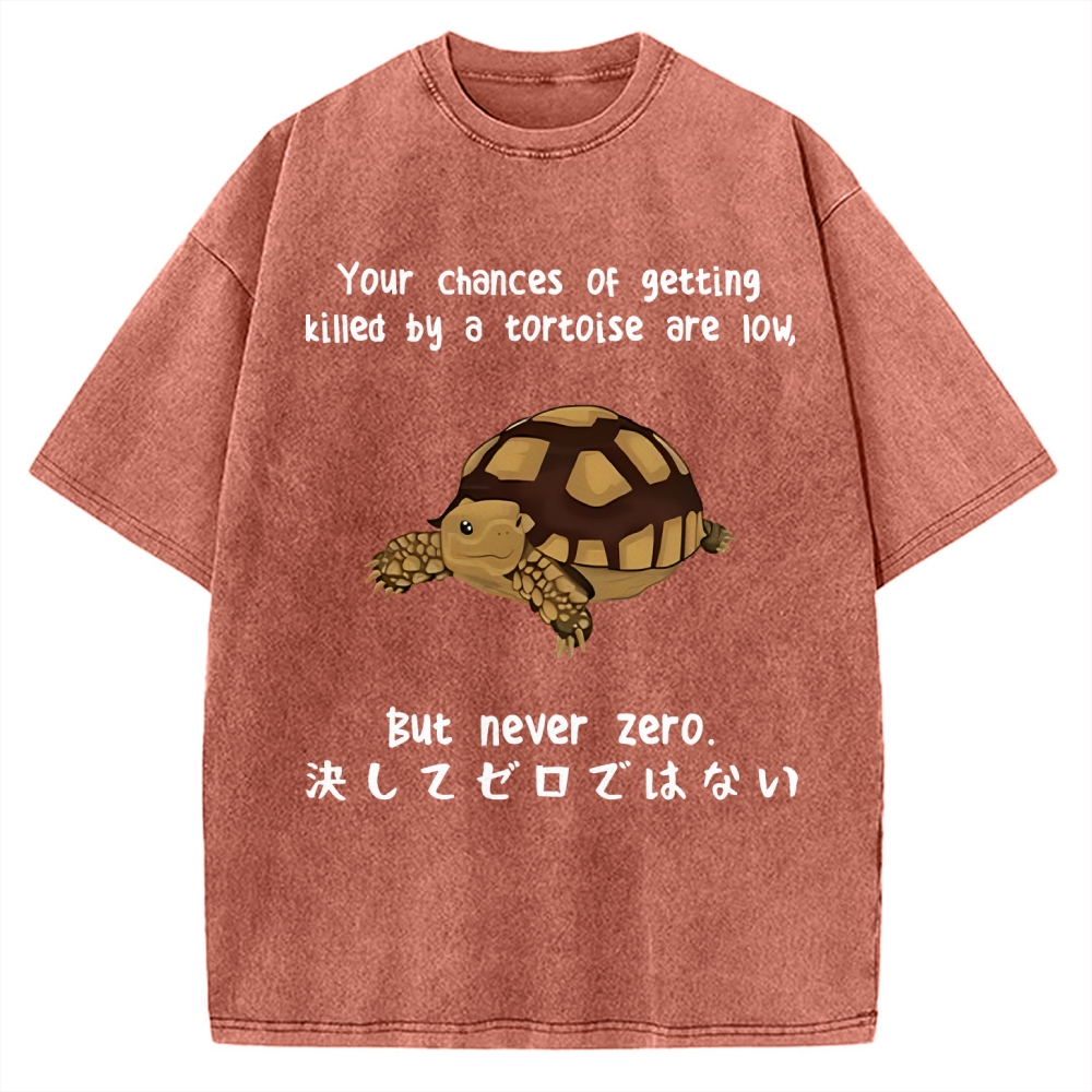 Funny Turtle Jokes Vintage Washed T-shirt