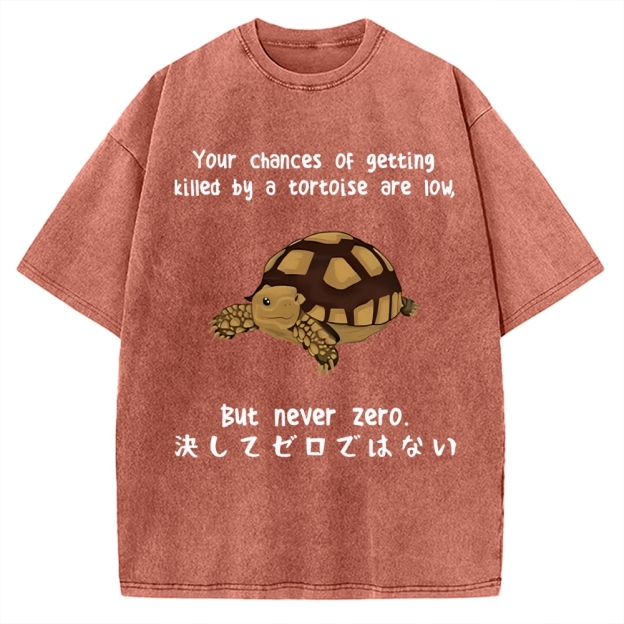 Funny Turtle Jokes Vintage Washed T-shirt