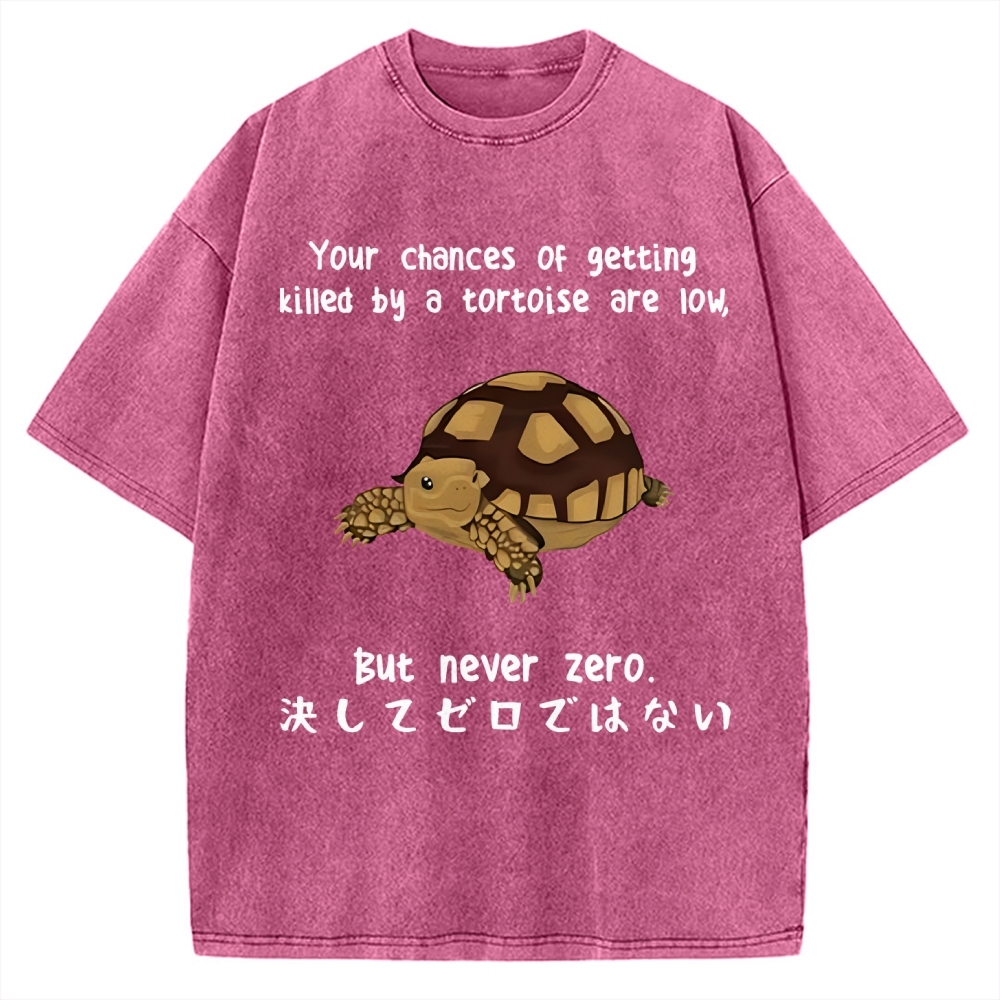 Funny Turtle Jokes Vintage Washed T-shirt