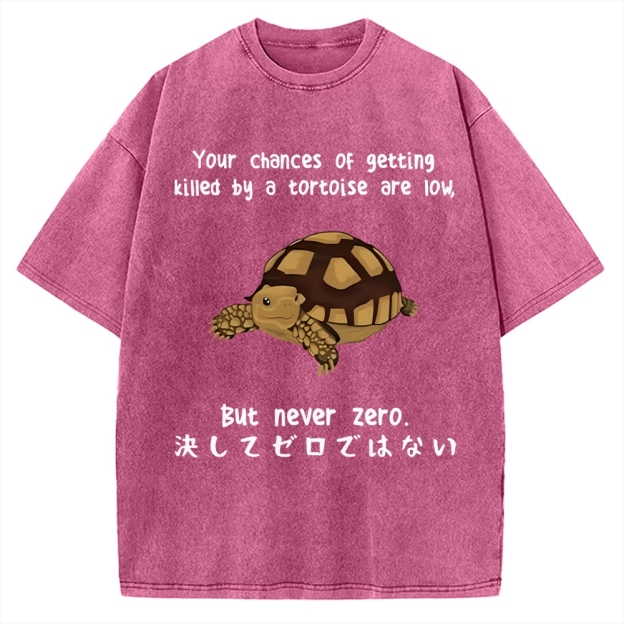 Funny Turtle Jokes Vintage Washed T-shirt