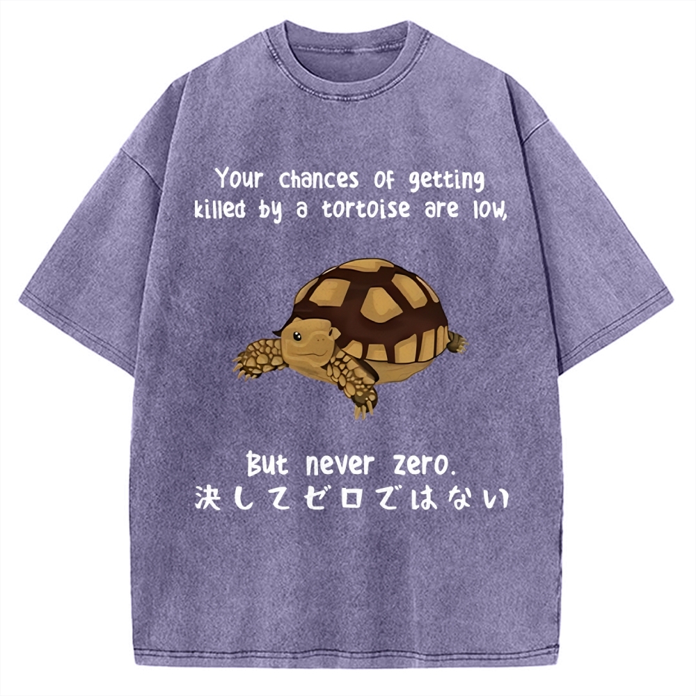Funny Turtle Jokes Vintage Washed T-shirt