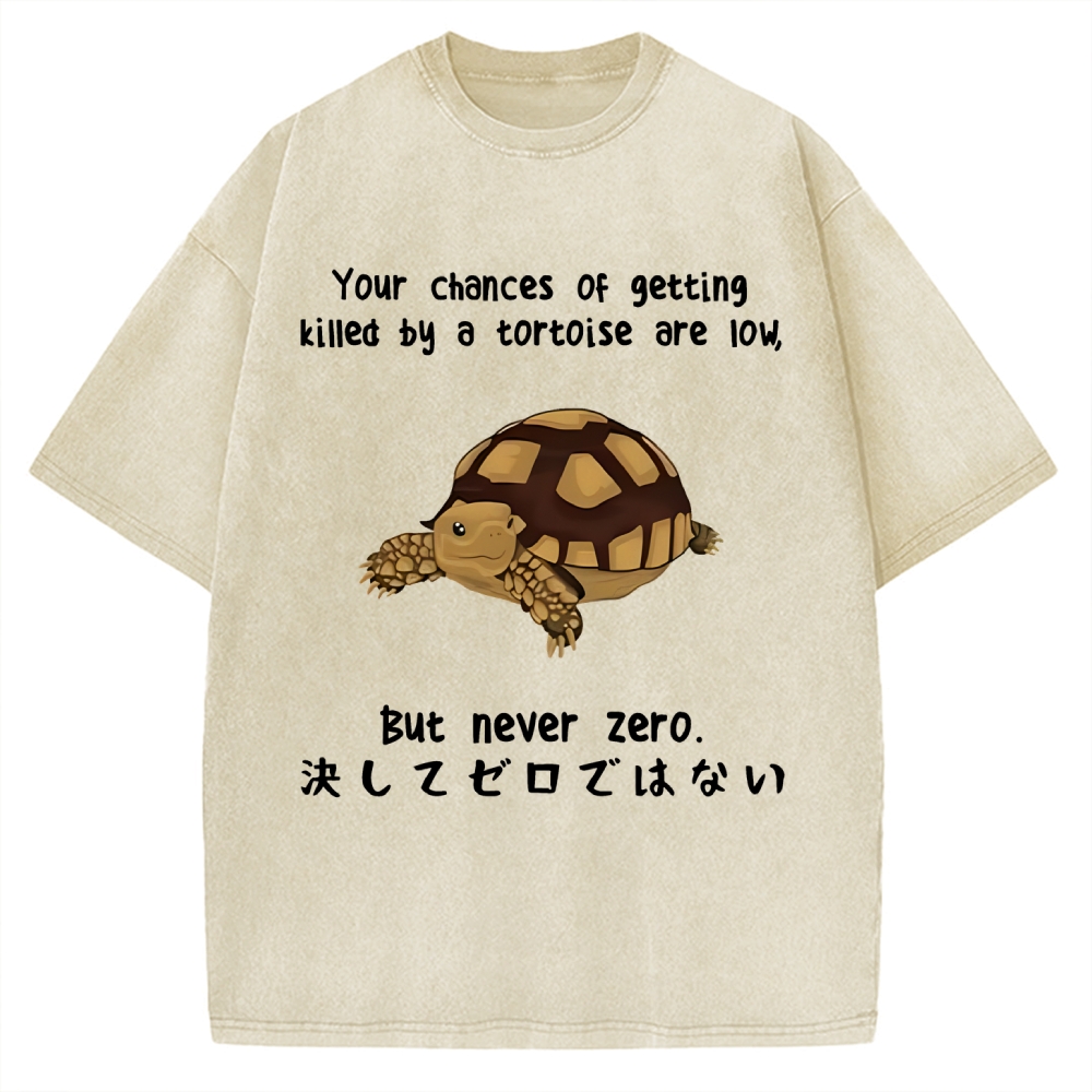 Funny Turtle Jokes Vintage Washed T-shirt