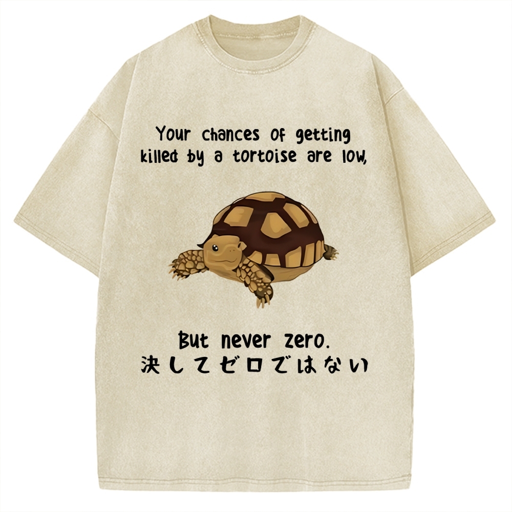 Funny Turtle Jokes Vintage Washed T-shirt