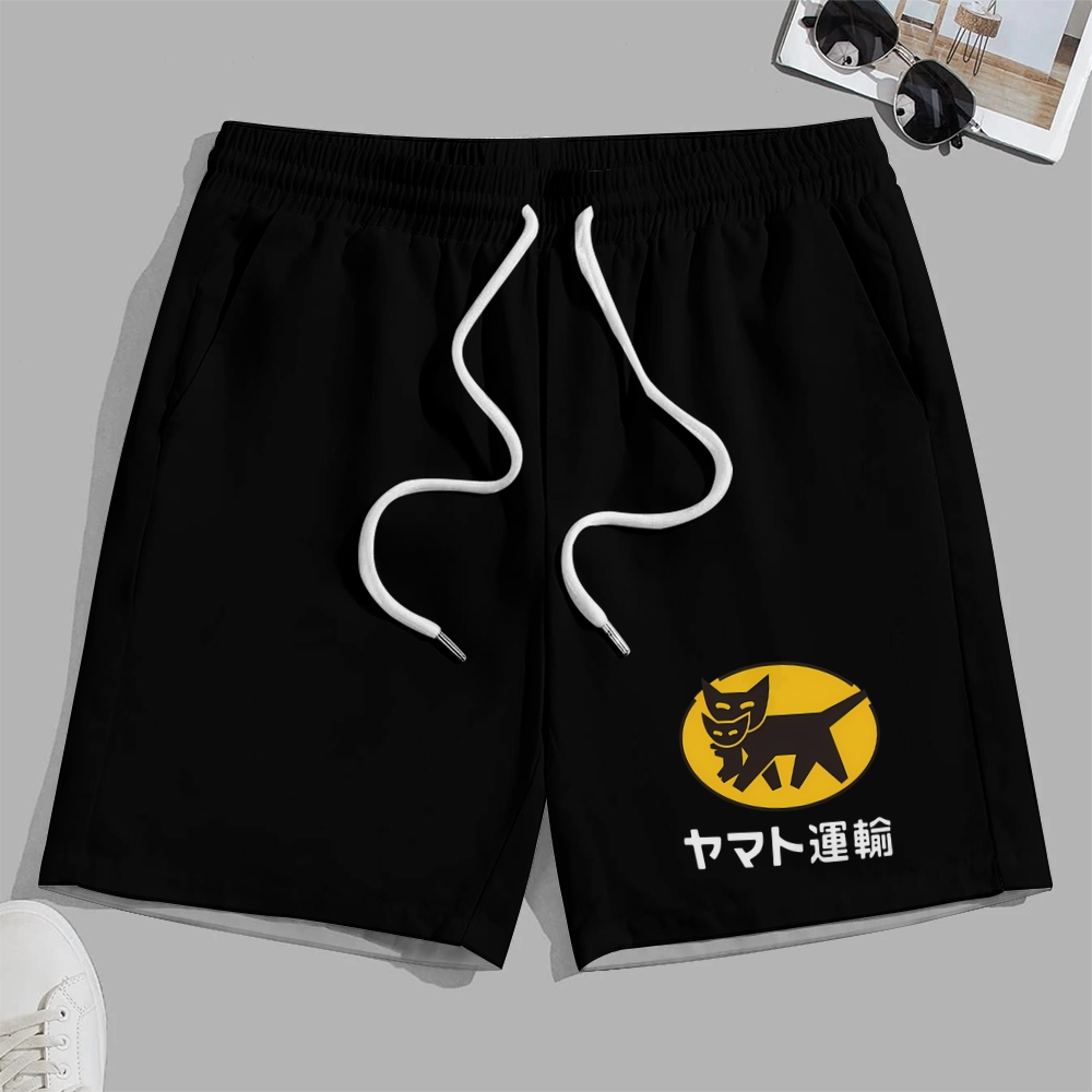 Transportation in Japan Cotton Casual Shorts