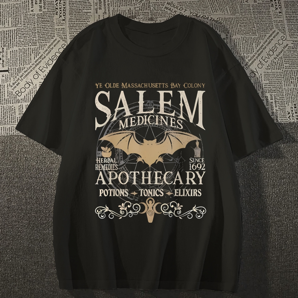 Salem Medicines Apothecary Halloween T-shirt