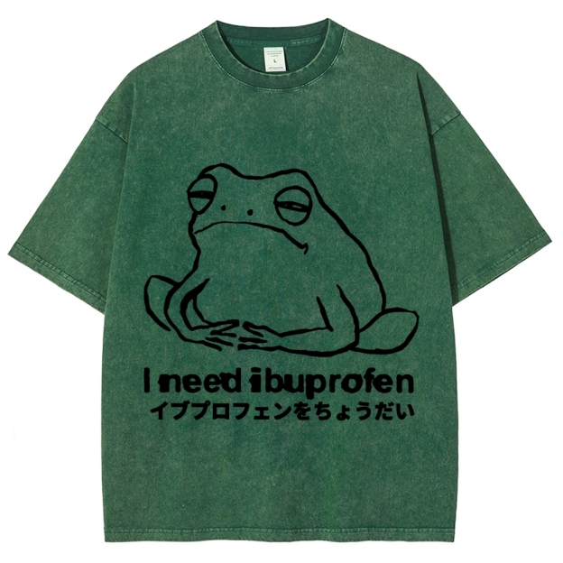 I need ibuprofen Frog Vintage Washed T-shirt