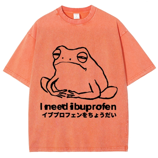 I need ibuprofen Frog Vintage Washed T-shirt