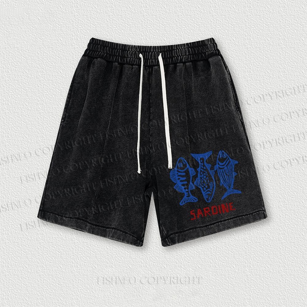 Vintage Sardine Washed Vintage Shorts