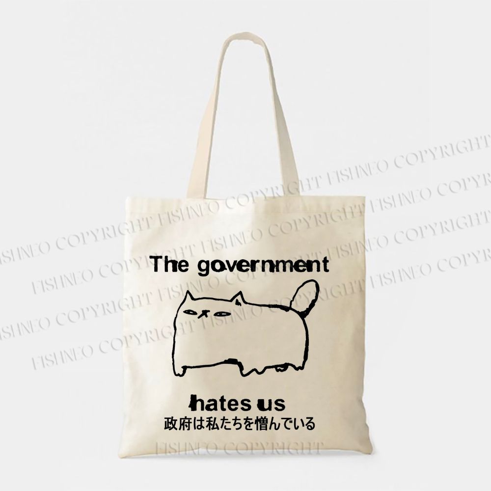 The government hate us Cat Tote Bag