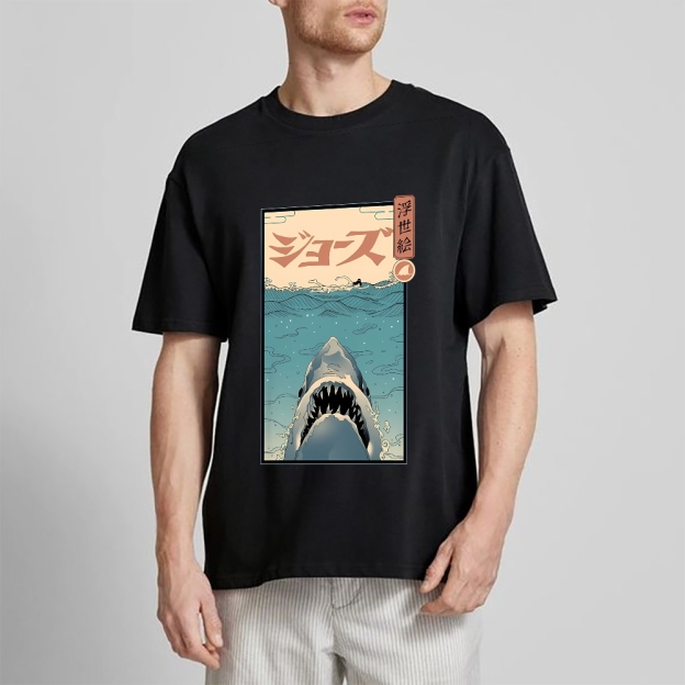 Shark Ukiyoe Japanese Style Classic Tee