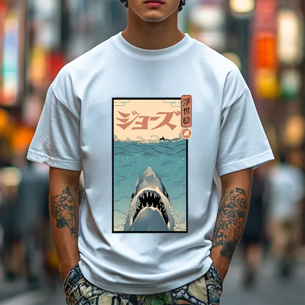 Shark Ukiyoe Japanese Style Classic Tee