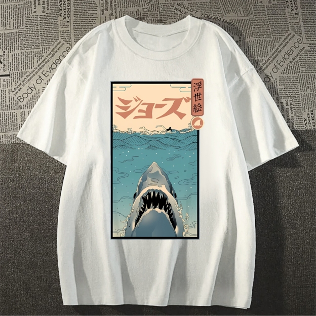 Shark Ukiyoe Japanese Style Classic Tee