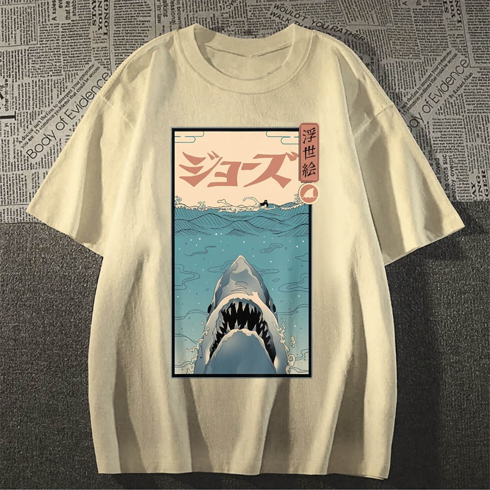 Shark Ukiyoe Japanese Style Classic Tee