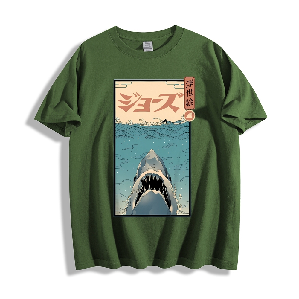 Shark Ukiyoe Japanese Style Classic Tee