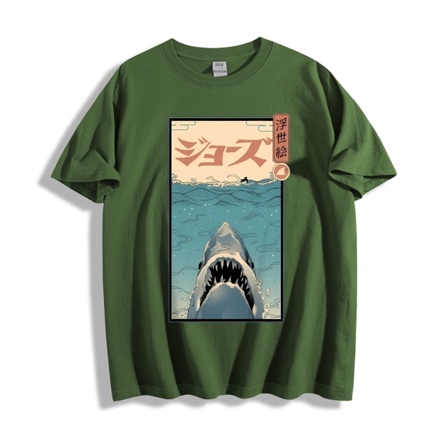Shark Ukiyoe Japanese Style Classic Tee