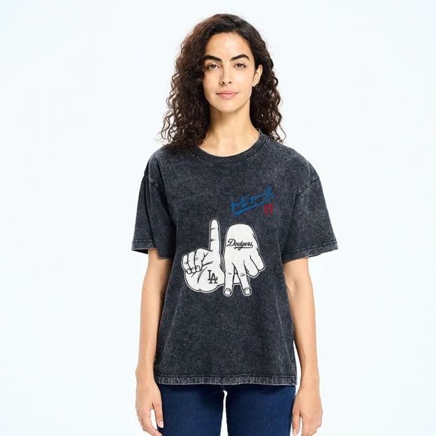  Dodger17 Vintage Japanese Design Washed T-Shirt