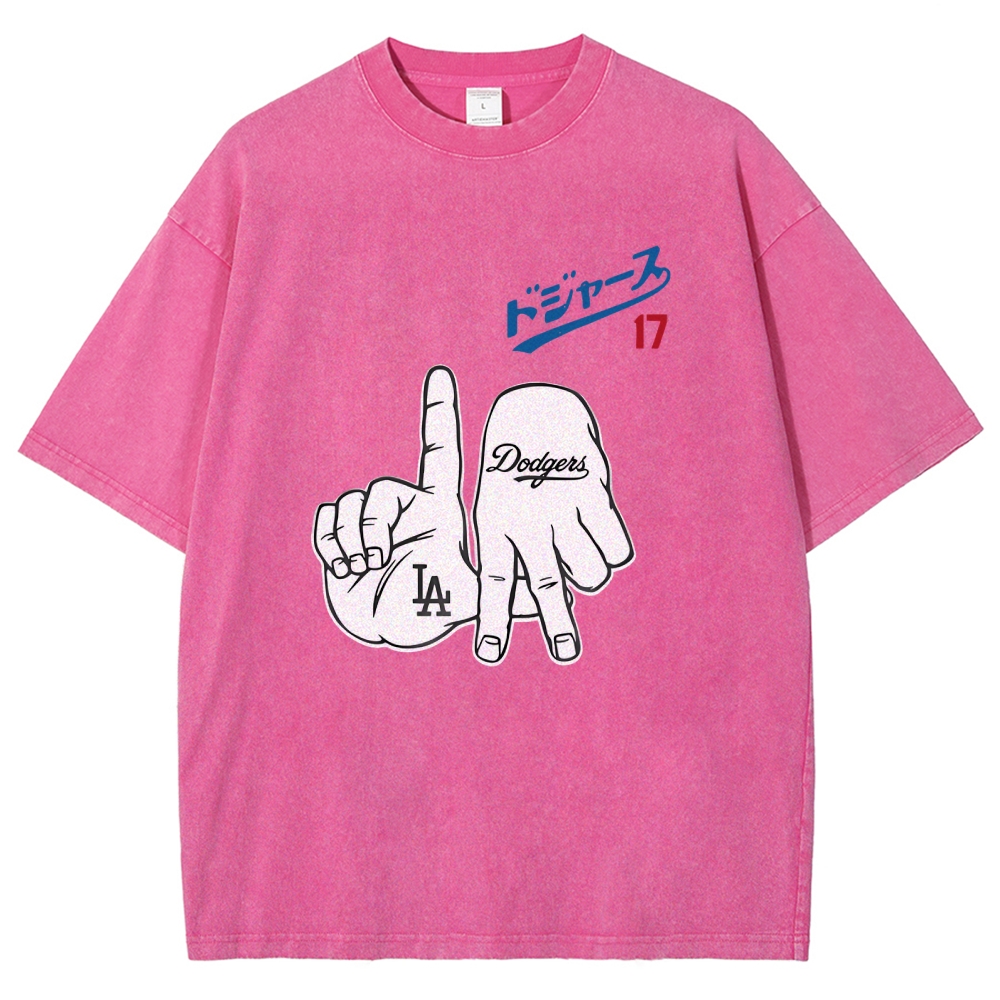  Dodger17 Vintage Japanese Design Washed T-Shirt