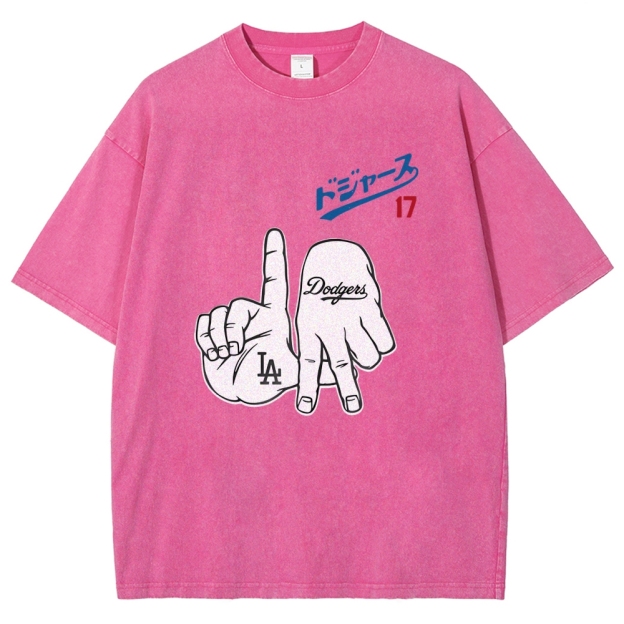  Dodger17 Vintage Japanese Design Washed T-Shirt