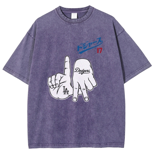  Dodger17 Vintage Japanese Design Washed T-Shirt