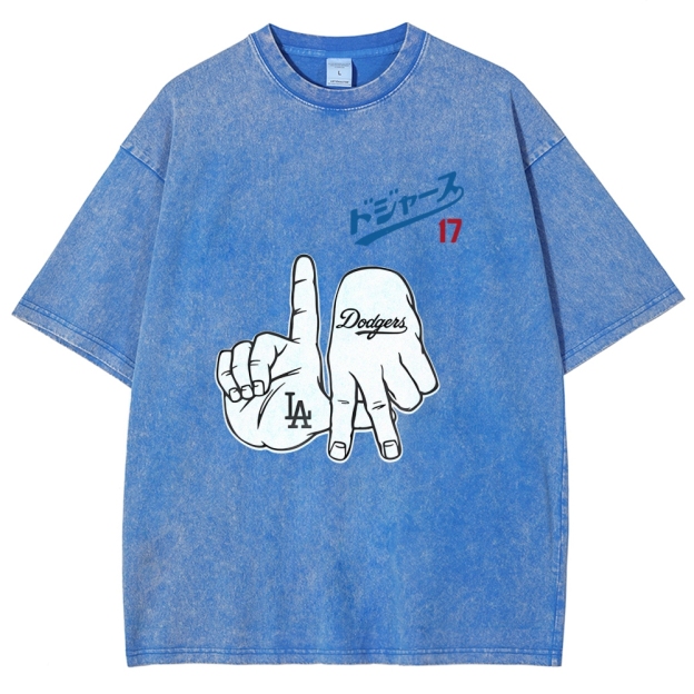  Dodger17 Vintage Japanese Design Washed T-Shirt