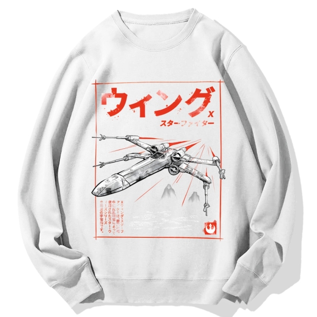 X-wing fighter Japanese style Cotton Sweatshirt