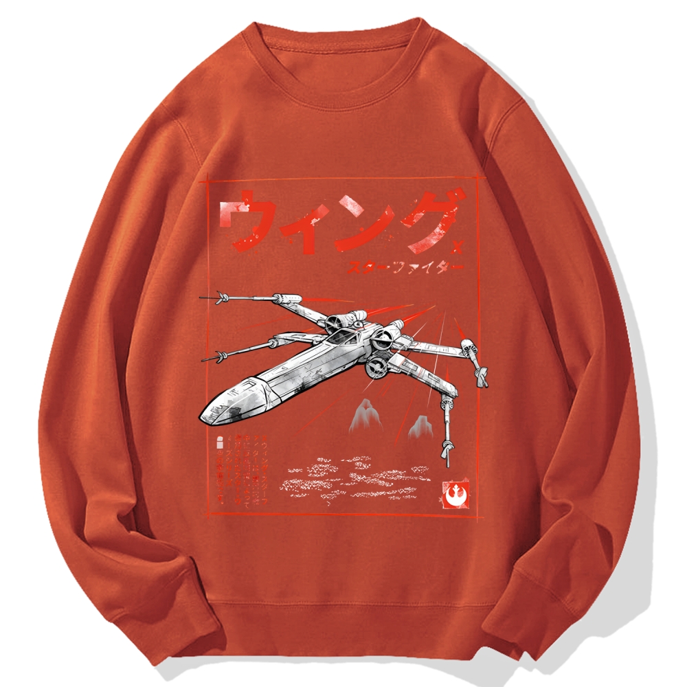 X-wing fighter Japanese style Cotton Sweatshirt