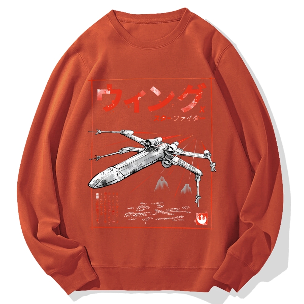 X-wing fighter Japanese style Cotton Sweatshirt