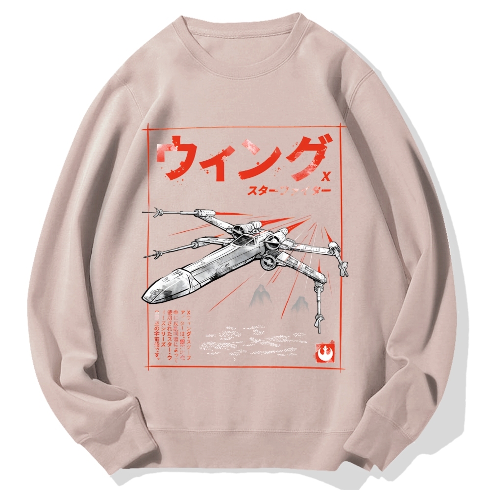 X-wing fighter Japanese style Cotton Sweatshirt
