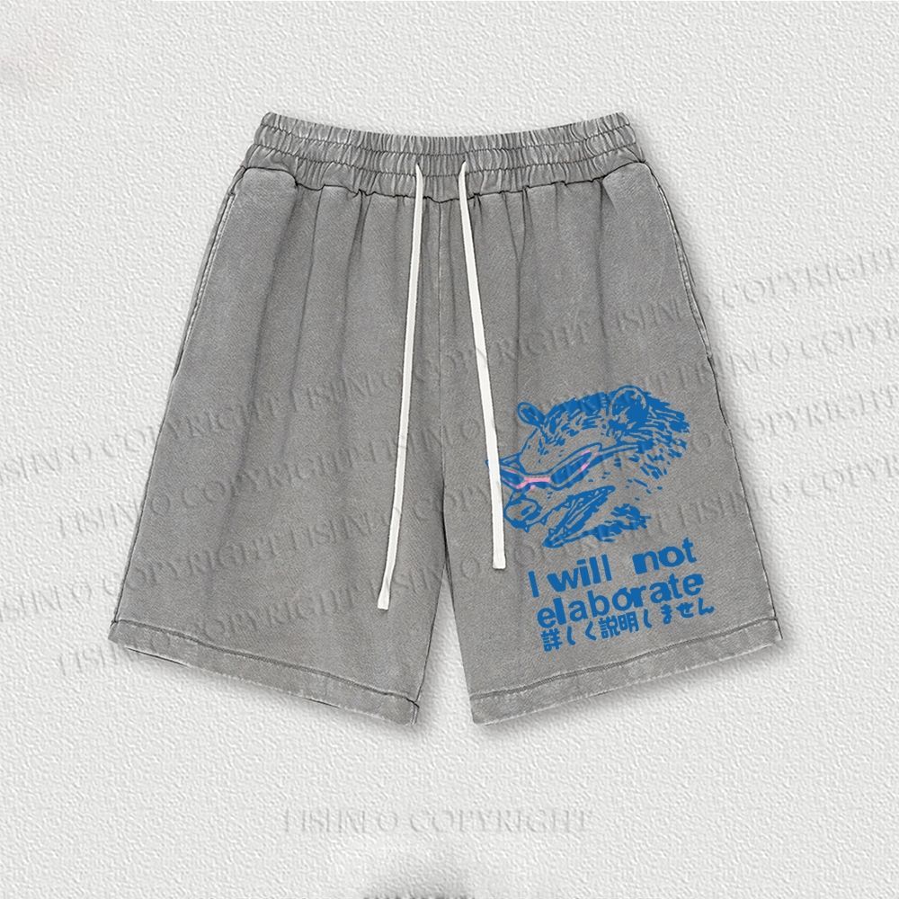 Japanese Raccoon Will Not Elaborate Washed Vintage Shorts