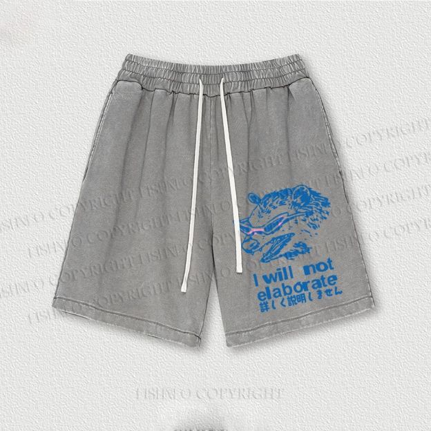 Japanese Raccoon Will Not Elaborate Washed Vintage Shorts