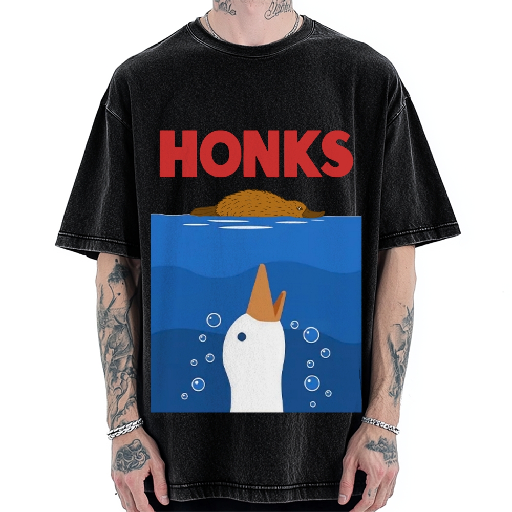 Funny Honks Goose Vintage Washed T-shirt
