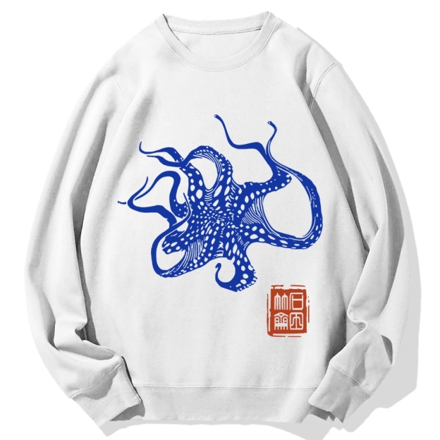 Octopus Lacking Serotonin Cotton Sweatshirt