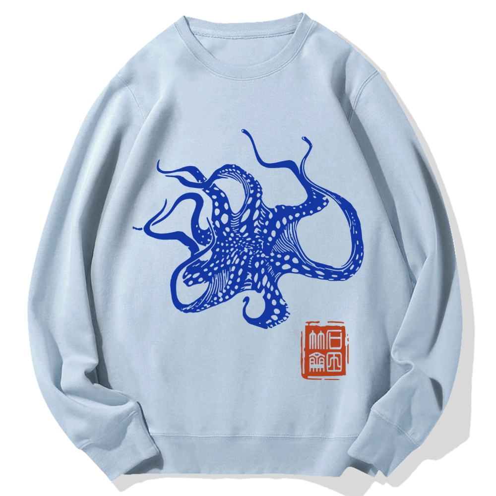 Octopus Lacking Serotonin Cotton Sweatshirt
