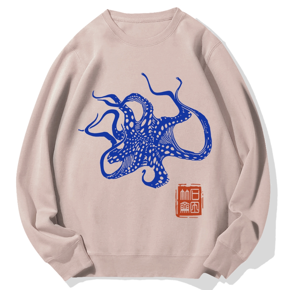 Octopus Lacking Serotonin Cotton Sweatshirt