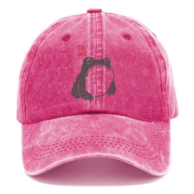  Matsumoto Hoji Woodblock Print Frog Washed Cap