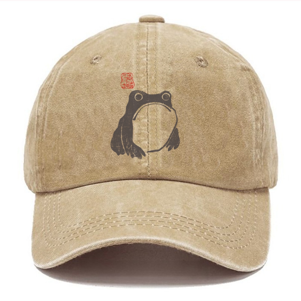  Matsumoto Hoji Woodblock Print Frog Washed Cap