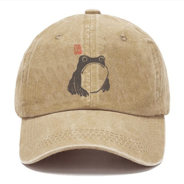  Matsumoto Hoji Woodblock Print Frog Washed Cap