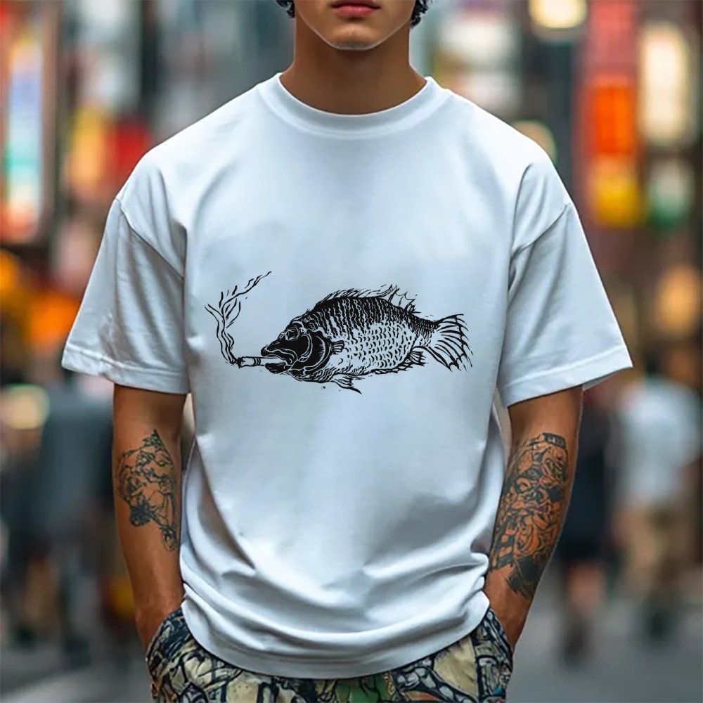 Smoking Fish T-shirt