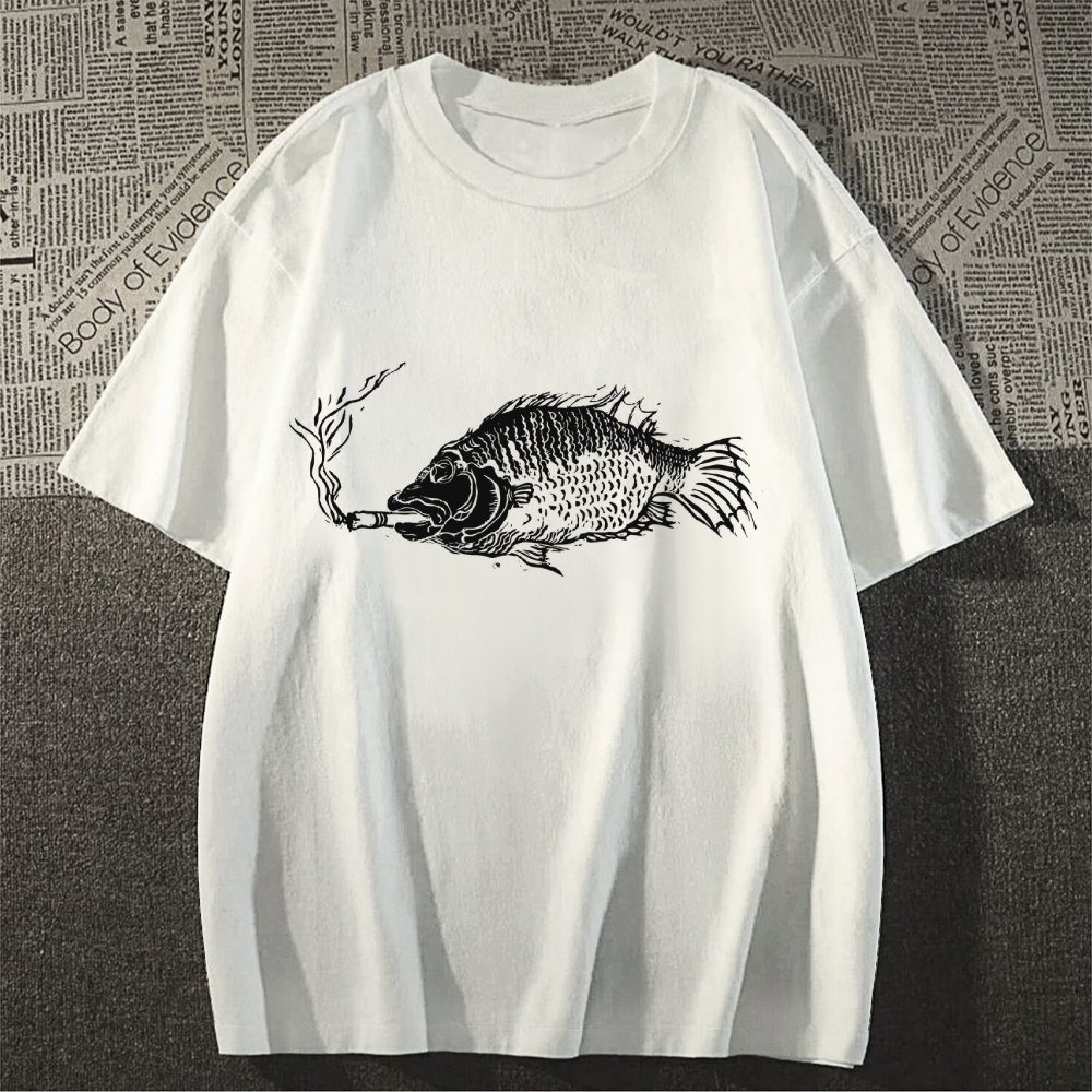 Smoking Fish T-shirt
