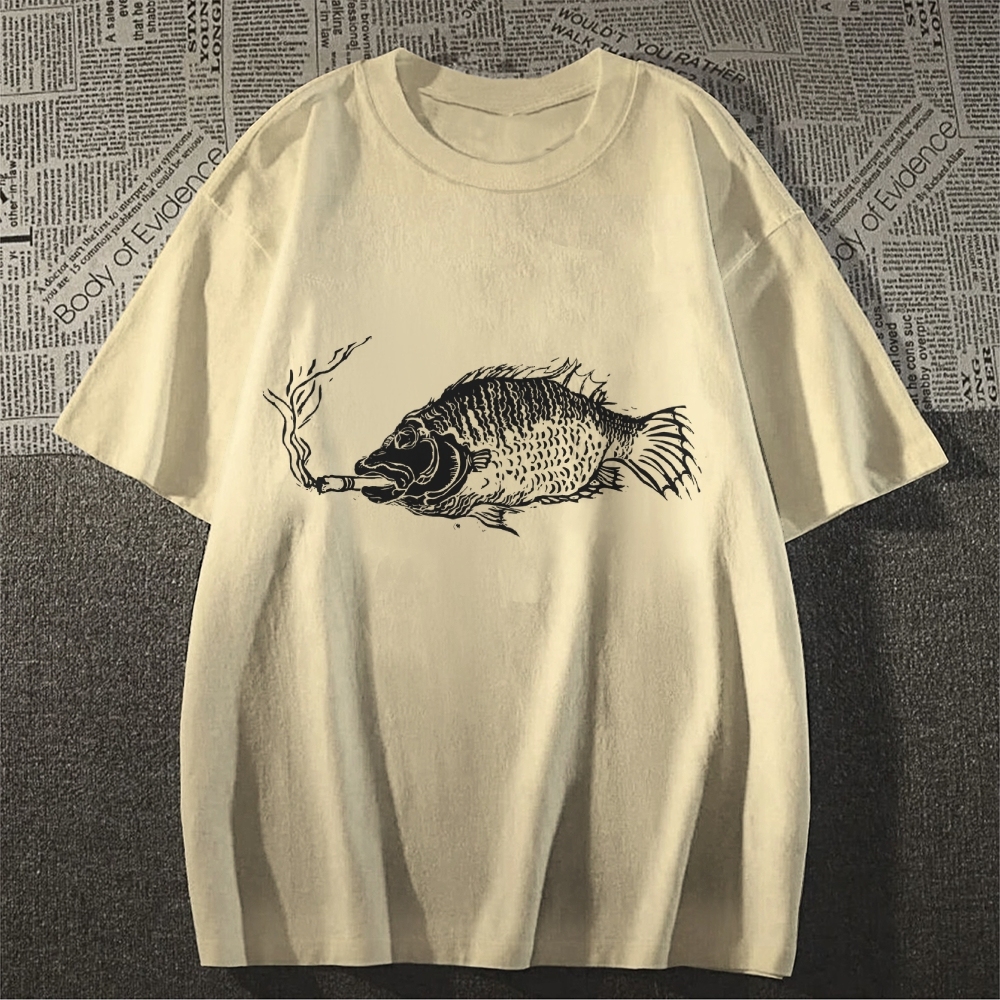 Smoking Fish T-shirt