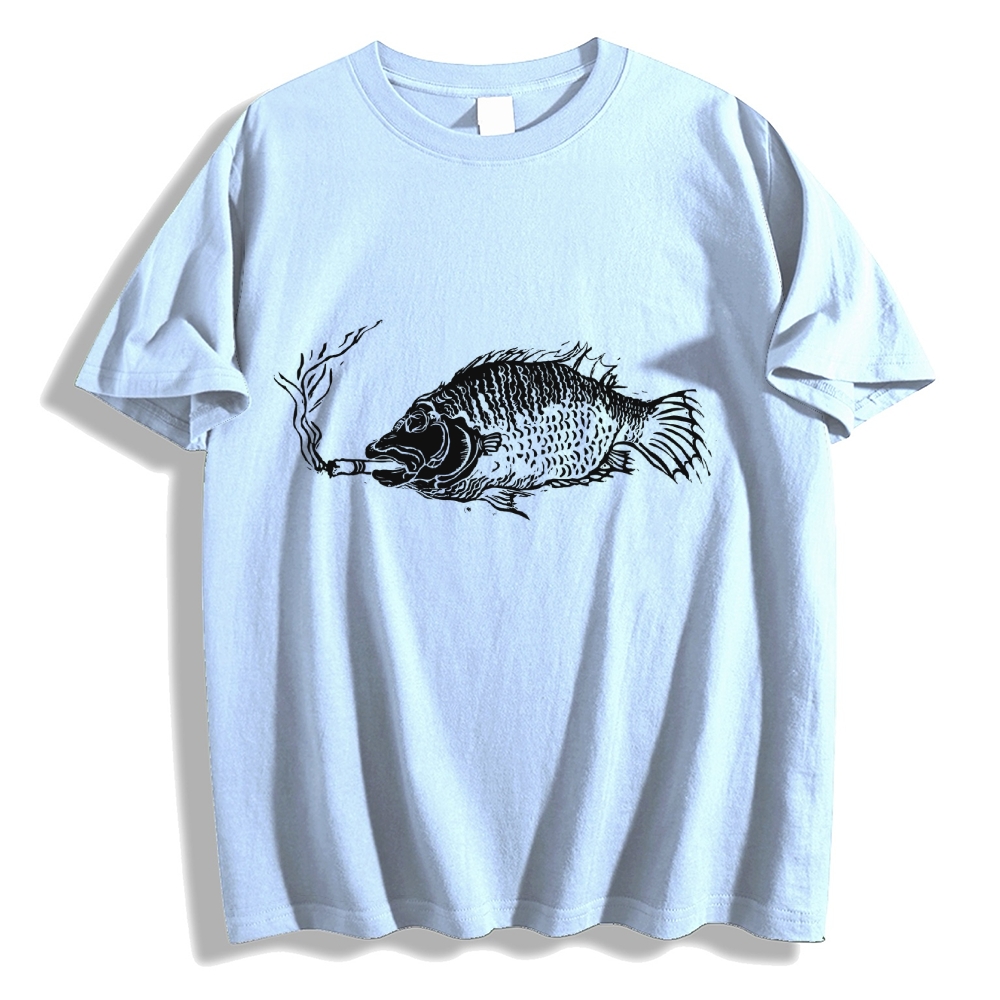 Smoking Fish T-shirt