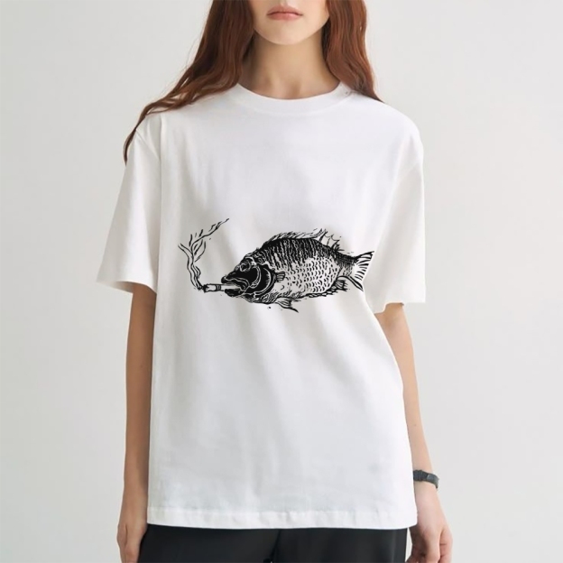 Smoking Fish T-shirt