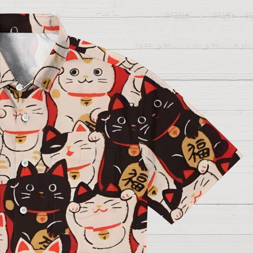  Lucky Cat Aloha Hawaiian Shirt