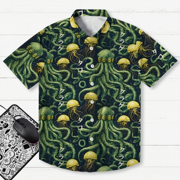  Mystical Octopus Aloha Hawaiian Shirt