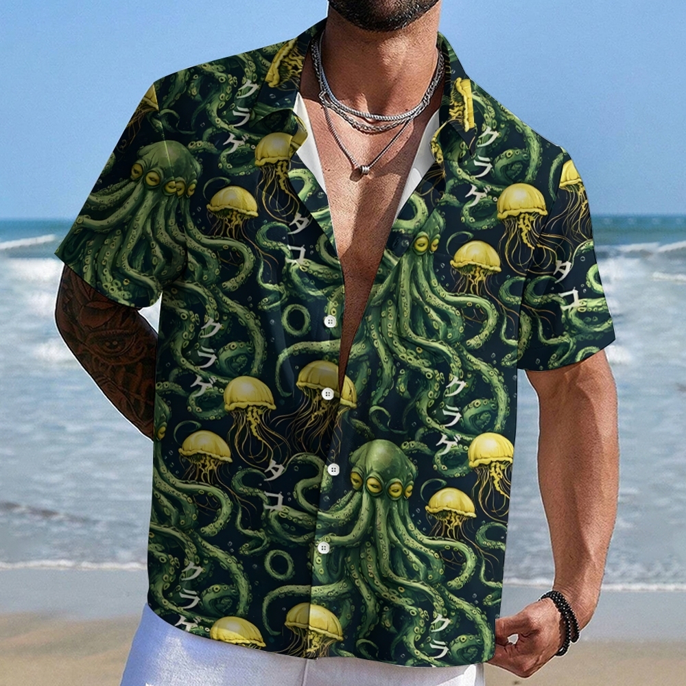  Mystical Octopus Aloha Hawaiian Shirt