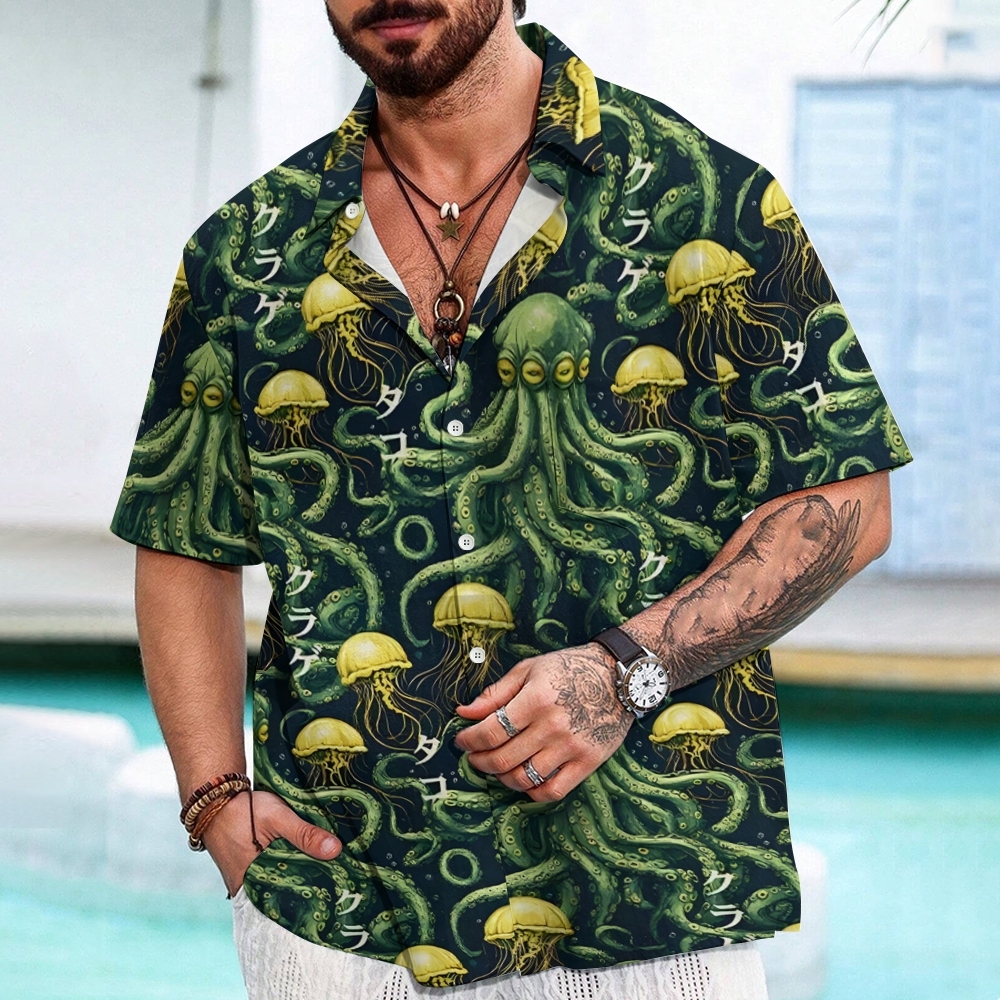  Mystical Octopus Aloha Hawaiian Shirt