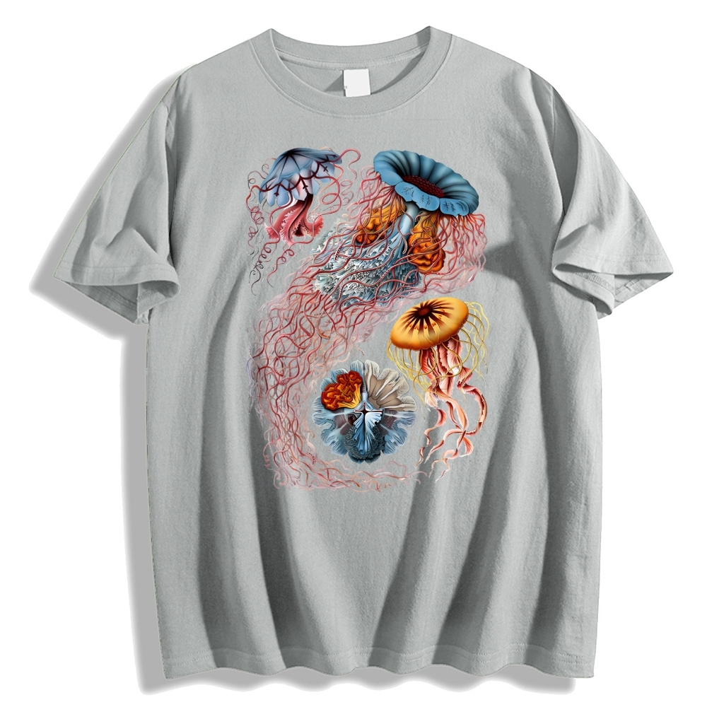 Unisex Ocean Jellyfish Print T-Shirt