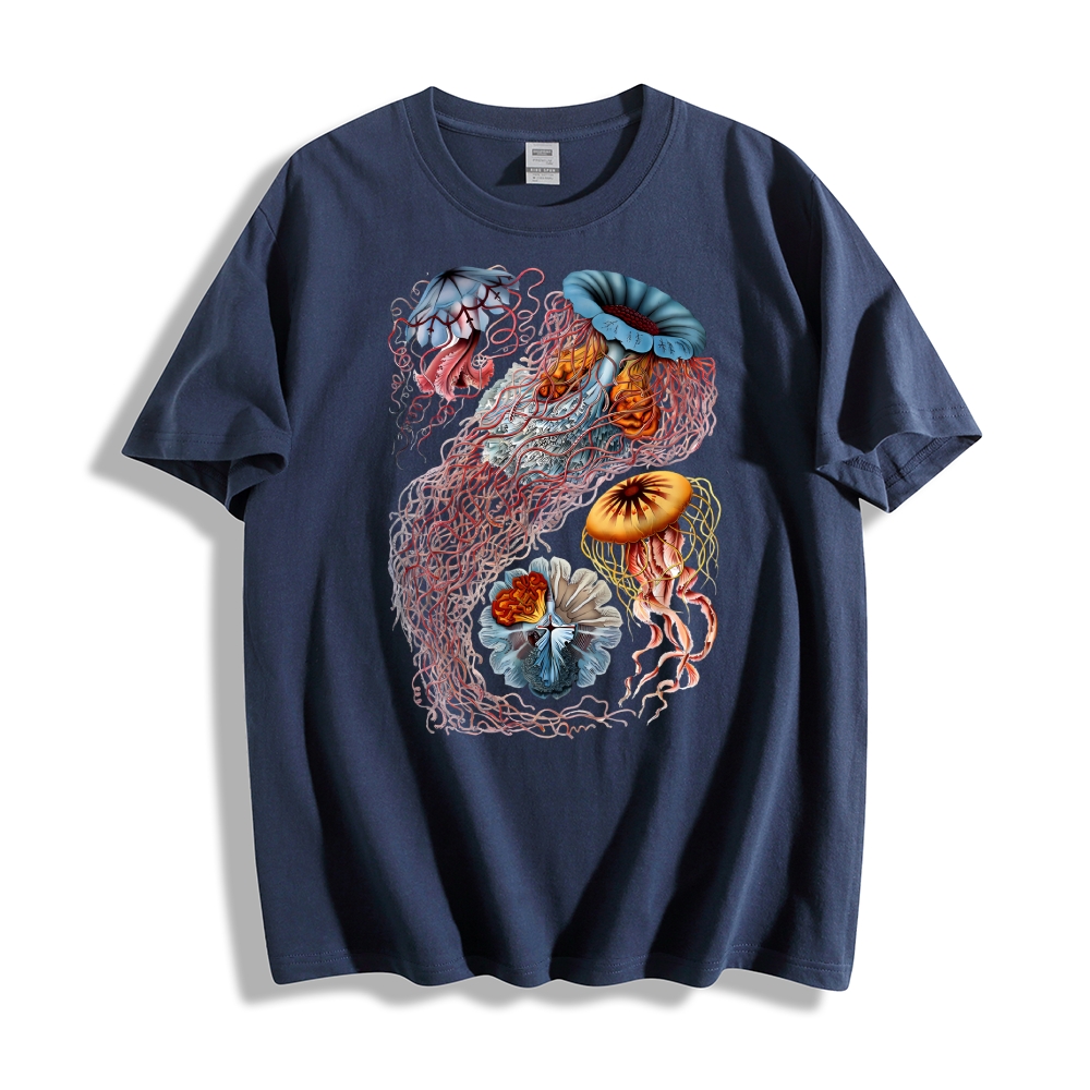 Unisex Ocean Jellyfish Print T-Shirt