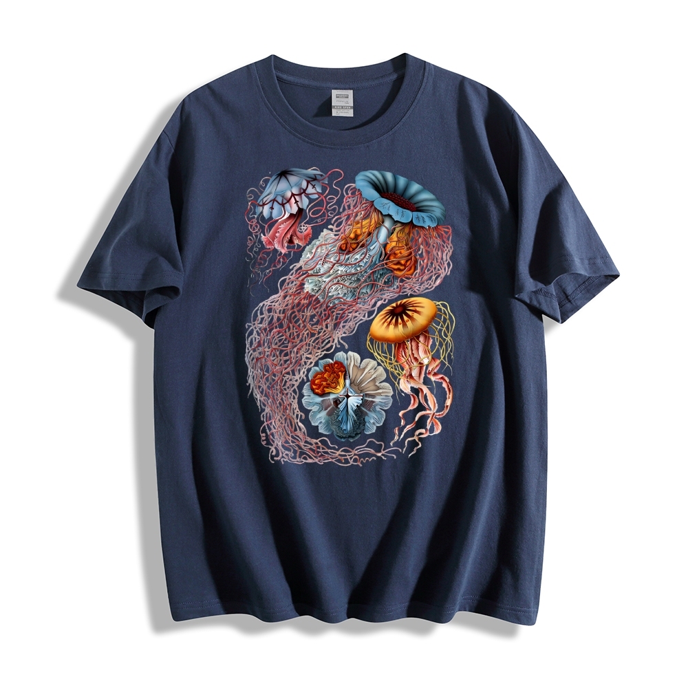 Unisex Ocean Jellyfish Print T-Shirt