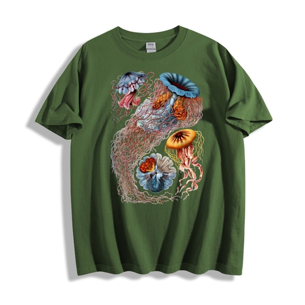 Unisex Ocean Jellyfish Print T-Shirt